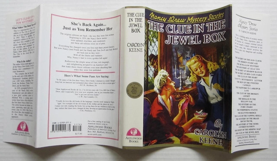 Nancy Drew #20 Clue In The Jewel Box ~ 1st Edition Applewood Christmas Gift - Imagem 4 de 4