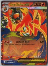 MEGA EMBOAR EX 031/217 DOUBLE RARE ASCENDED HEROES POKEMON HOLO