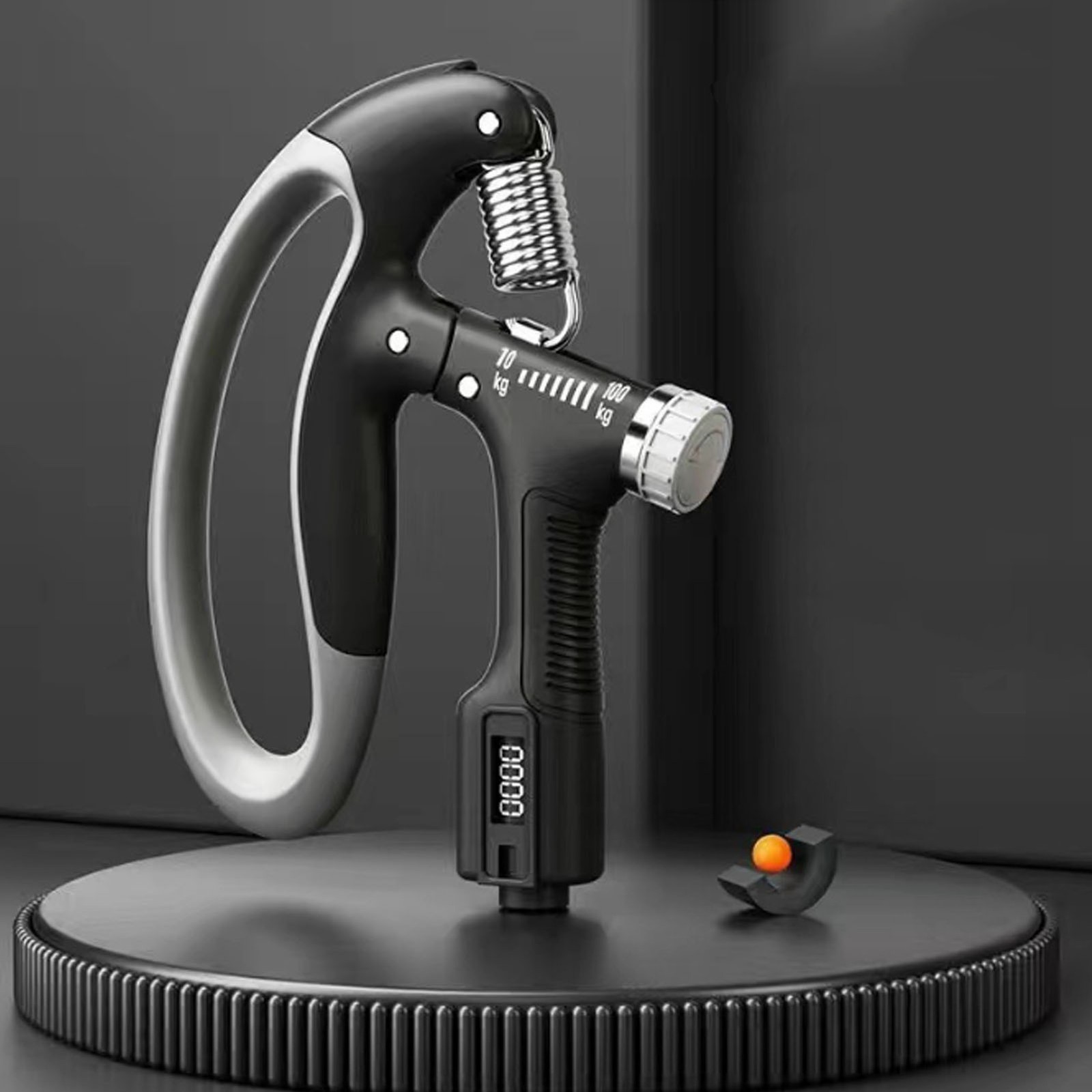 HOT (Black)Electric Hand Grip Strengthener 10100KG Adjustable Grip Strength BA