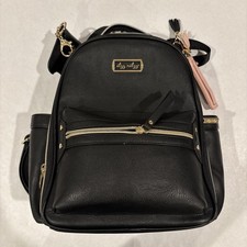 Itzy Ritzy Mini Diaper Bag Backpack Black - Used