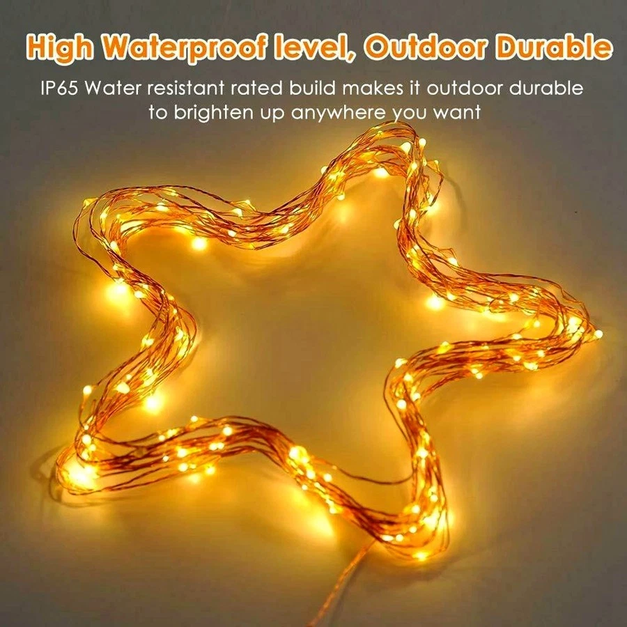 Mini LED String Fairy Lights Copper Wire Battery Power Box With 13 Key Remote - Image 4 of 4