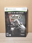 Fallout 3 Game of the Year Edition (Microsoft Xbox 360, 2009) w/ Slip NEW MINT