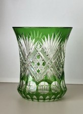 Wunderschöne smaragdgrüne Kristall-Vase Bö...