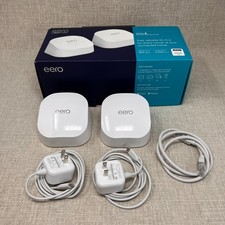 Eero 6 M110211 AX1800 Dual-Band Wi-Fi 6 Mesh Wi-Fi System 2-pack with cables