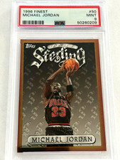 Michael Jordan 1996 Topps Finest Sterling #50 - PSA 9 Mint