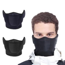 Cycling Face Mask Fleece Neck Winter Warmer Balaclava Black Navy