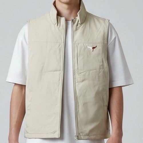 Mens Beige Tactical Vest Industrial Military 2XL longhorn outdoor gorpcore