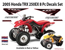 2005 Honda Trx 250ex Decal Graphic Sticker Oem Kit Mark Set Sportrax 250 Ex