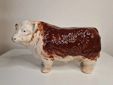 Coopercraft Melba Ware Hereford Bull Cow Butchers Farm Shop Figurine Ornament 