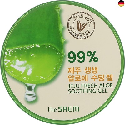 The Saem. Gel Calmante para Cuerpo y Rostro de Aloe Vera en Frasco. Jeju Fresh