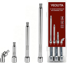 4pcs 14 Drive Socket Extension Bar Set Socket Extension Set Include 246
