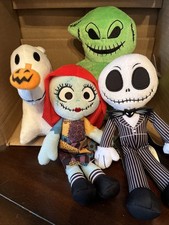 Tim Burtons The Nightmare Before Christmas 4 Piece miniature Plush Dolls