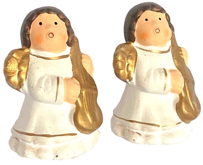 Set 2 Vintage Angel Deko - Christmas Gold Cute Cake Topper Baby Gift TikTok  - Bild 1 von 4