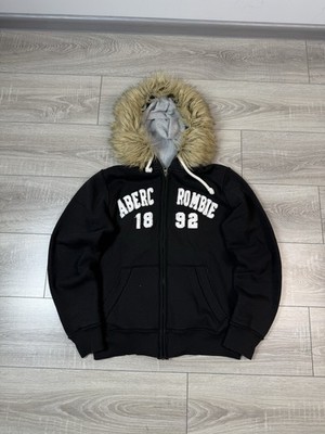 ABECROMBIE&FITCE ファージャンバー　アバクロN2B ヴィンテージ Vintage abercrombie & fitch zip up hoodie faux fur fuzzy