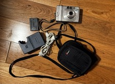 Canon PowerShot S110 Digital ELPH 2.1MP Camera Silver Tested Needs Battery