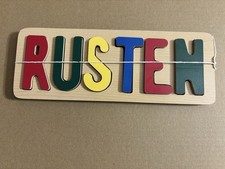 Rusten Name Custom Wooden Puzzle