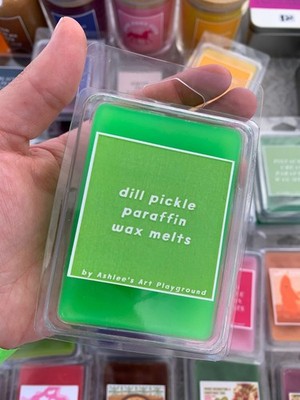 Dill Pickle Scented Green Paraffin Novelty Wax Melts