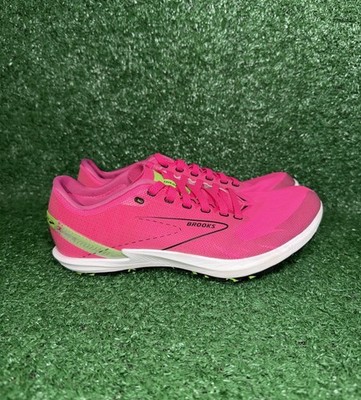 Brooks Draft XC Running Spikes Womens Size 6.5 Pink Glo Cross Country Shoes