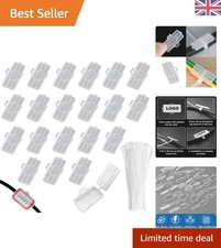 30  Waterproof Cable Markers + 40 White Ties - Smart Cable Management