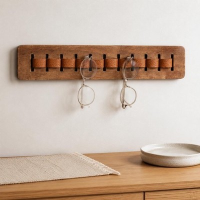 Brillenständer aus Holz platzsparend Wandmontage Brillenhalter Wohndeko