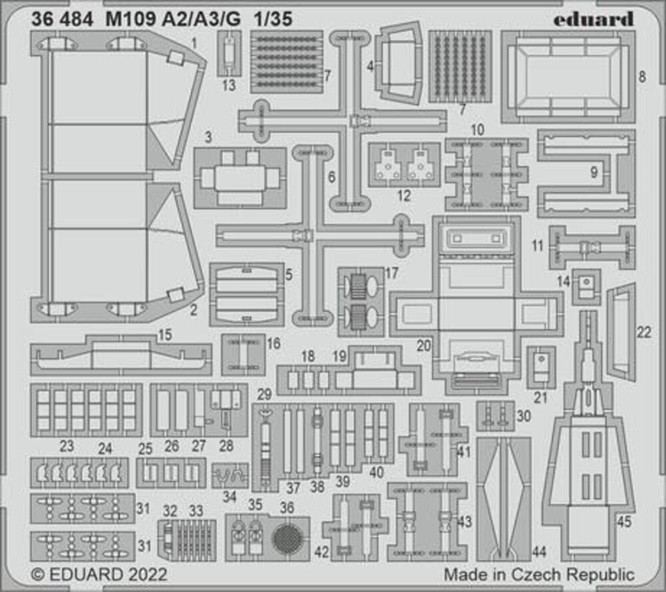 Eduard Accessories 36484 - 1:35 M109 A2/A3/G - New
