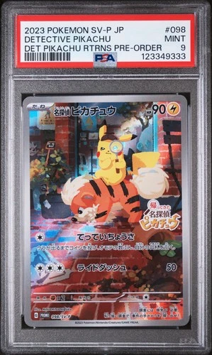 POKEMON - DETECTIVE PIKACHU 098/SV-P - RETURNS PRE-ORDER - JAPANESE PSA 9