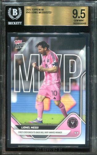 2025 Topps Now MVP #145 Lionel Messi card BGS 9.5