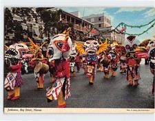 Postcard Junkanoo Bay Street in Nassau Bahamas