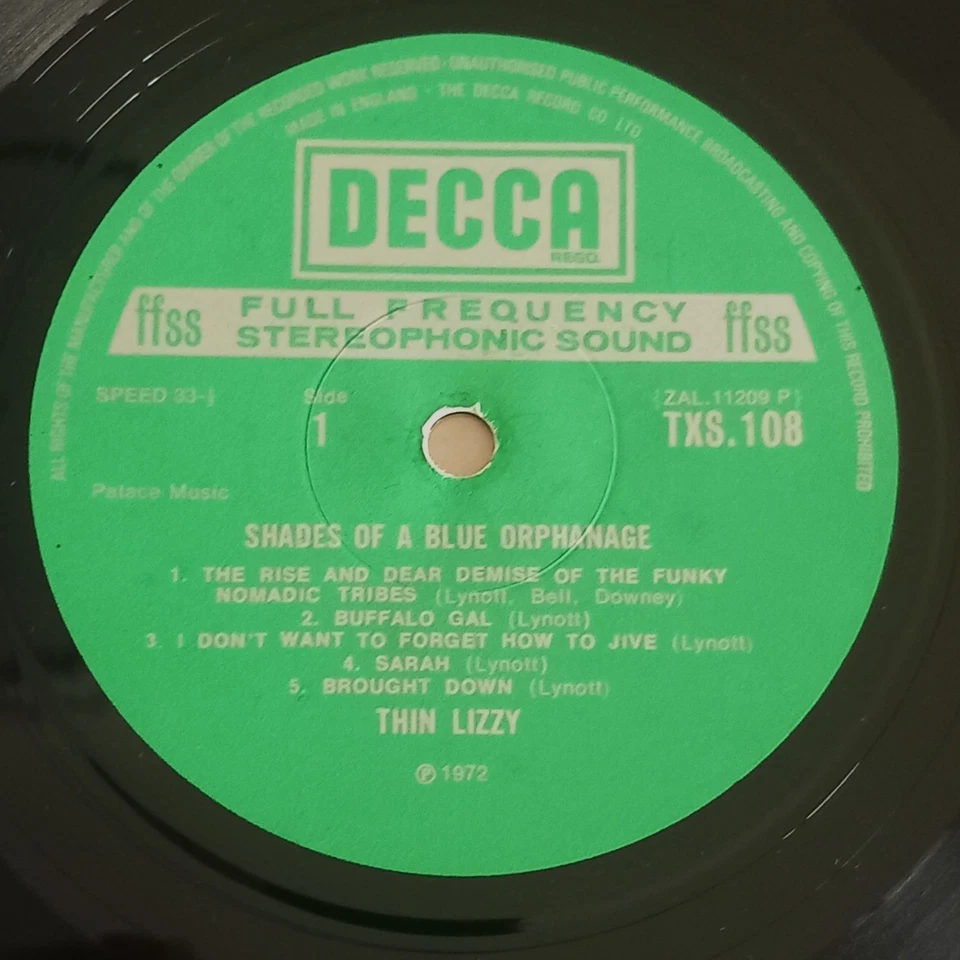 33 TOURS / LP / THIN LIZZY / ROCK / FOLK / ROCK CLASSIQUE / BLUES ROCK / UK - Photo 3/4