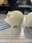 PIG SALT AND PEPPER SHAKERS — WHITE 3” Long X 1 3/4” — photo 10