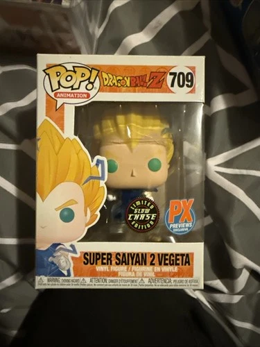 Funko Pop! Dragon Ball Z Super Saiyan 2 Vegeta Exclusive PX Figure Chase GITD