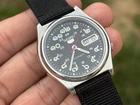 Vintage Rare 📌 Seiko5 7009  Dial Thai Numbers black face Mod