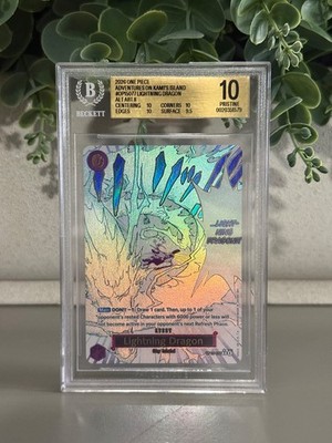 Lightning Dragon [Alt Art] OP15-077 One Piece Adventure on Kami's Island BGS 10!
