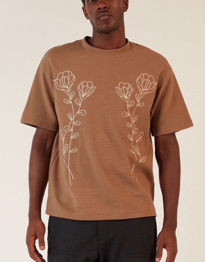Pacsun Branches Waffle Knit T-Shirt Men’s Small