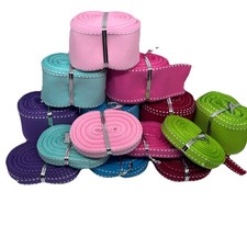 Large Lot Stitched Grosgrain ribbon 3/8 And 1.5 Ribbon Sets, Lot 7 Colors