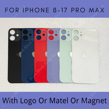 Back Glass Replacement Cover For iPhone 15 14 13 12 11 16 17 XR XS X 8 Big Hole