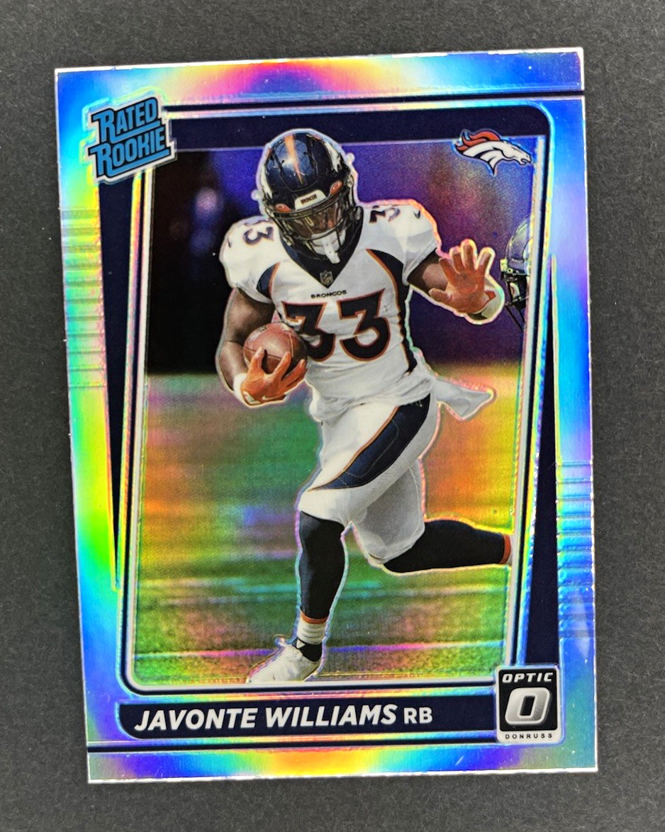 2021 Panini Donruss Optic - Rated Rookie Javonte Williams #215 Holo Prizm (RC)