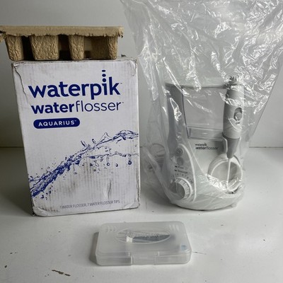 NEW Waterpik Aquarius Water Flosser WP-660C - 5 Tips White for Teeth Cleaning