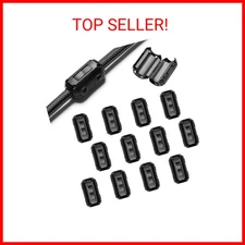 EMI RFI Noise Filter Cable Ring, Roctee 12 Pcs Ferrite Choke Snap On Noise Suppr