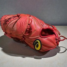 ASICS Softball Glove Red For Left Thrower