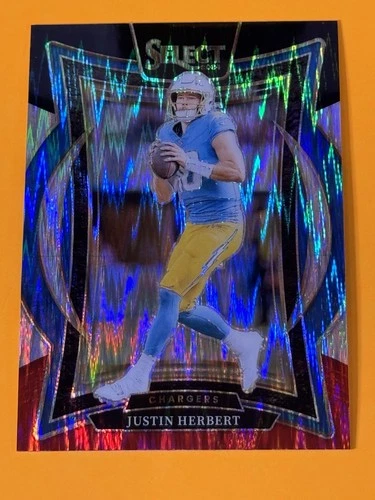 2024 Panini Select Shock PRIZM Justin Herbert No. 41 Chargers