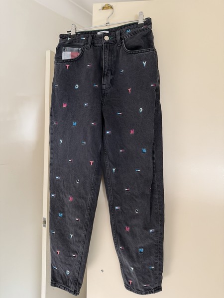 Tommy Womens Jeans 26/32 High Rise Tapered Mom Jean