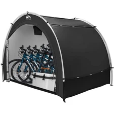 Bike Storage Tent Shed, Outdoor Waterproof Bicycle Covers Shelter with Window...