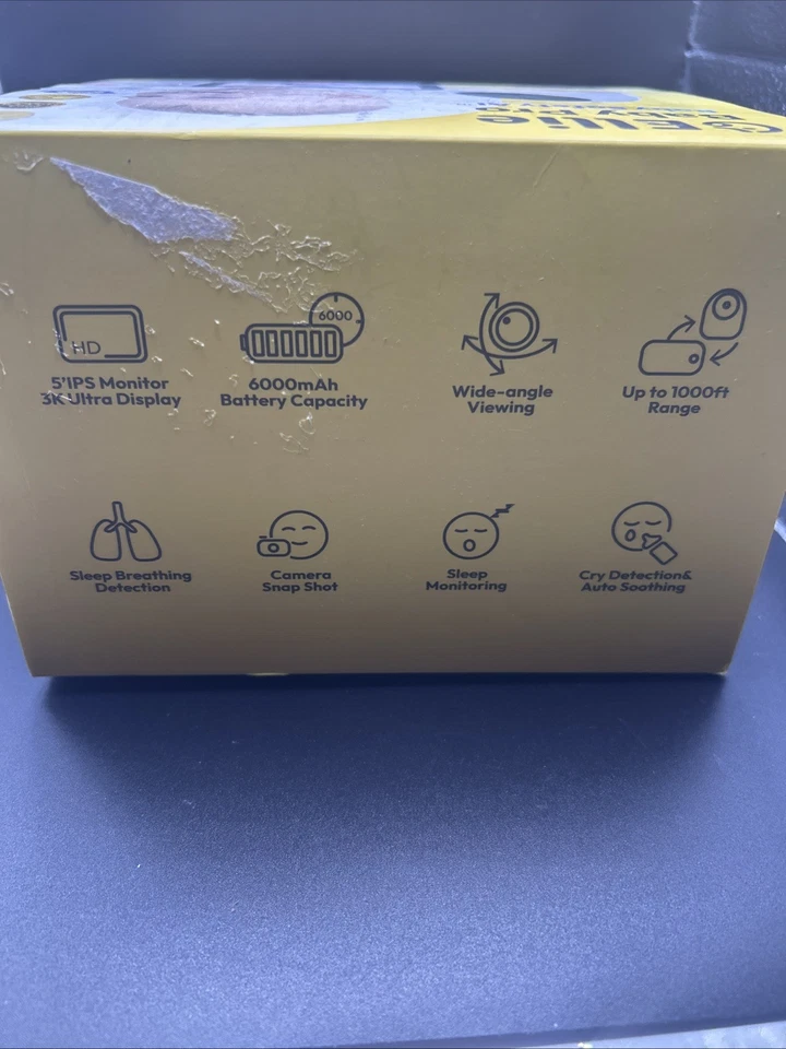 Monitor inteligente de bebé Ellie Baby Pro Baby Safety AI, no wifi AI Foto 2 de 2