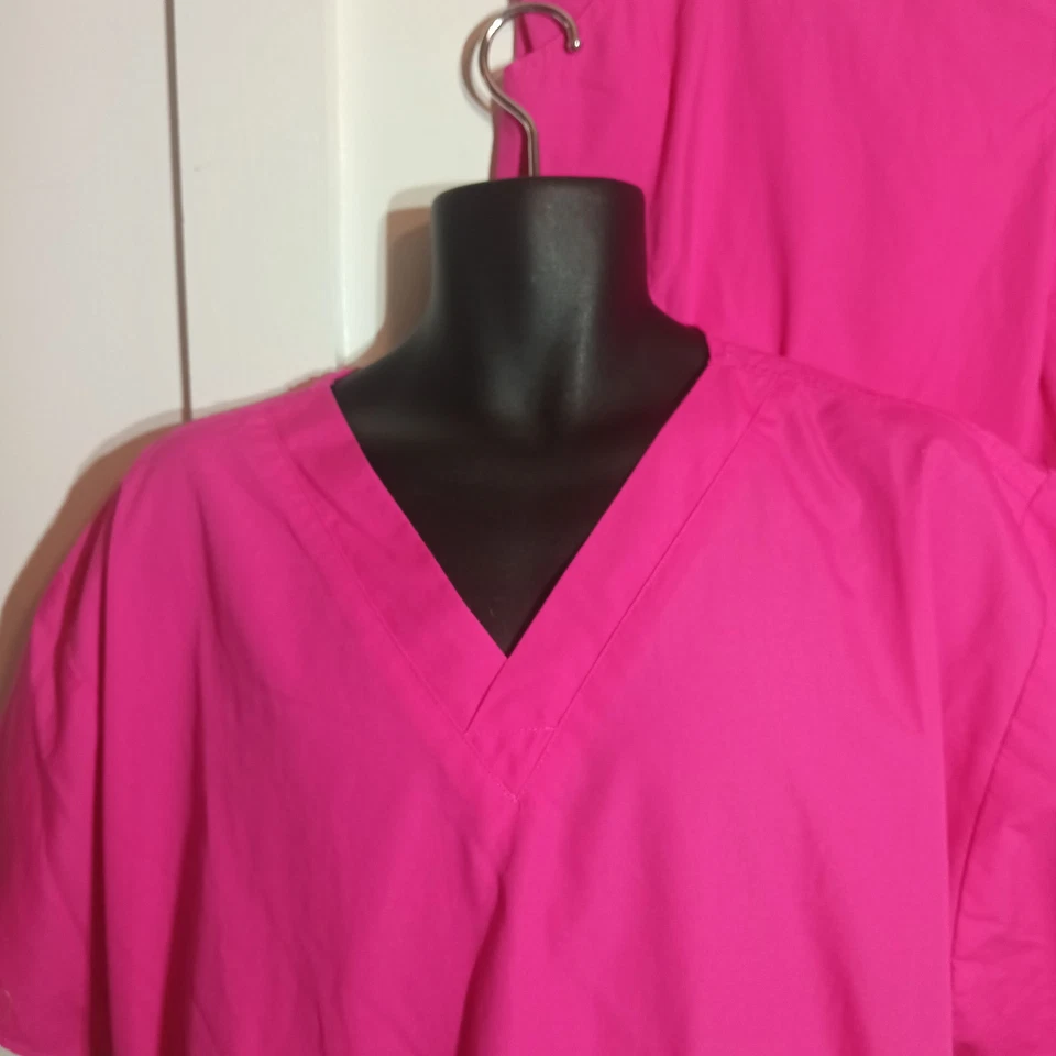Butter Soft Scrub Set Pink Top And Bottoms Women's 3XL XXXL - Image 2 of 4
