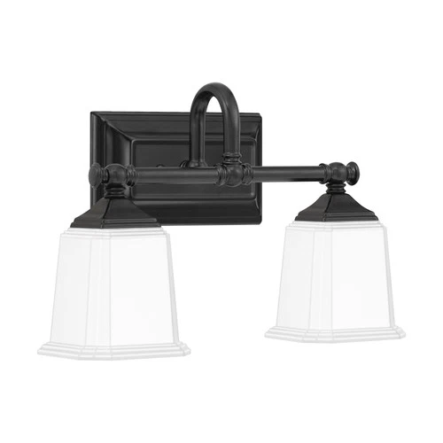 Quoizel NL8602 Nickel Nicholas 2-Light 15"W Bathroom Vanity Light - Picture 3 of 8