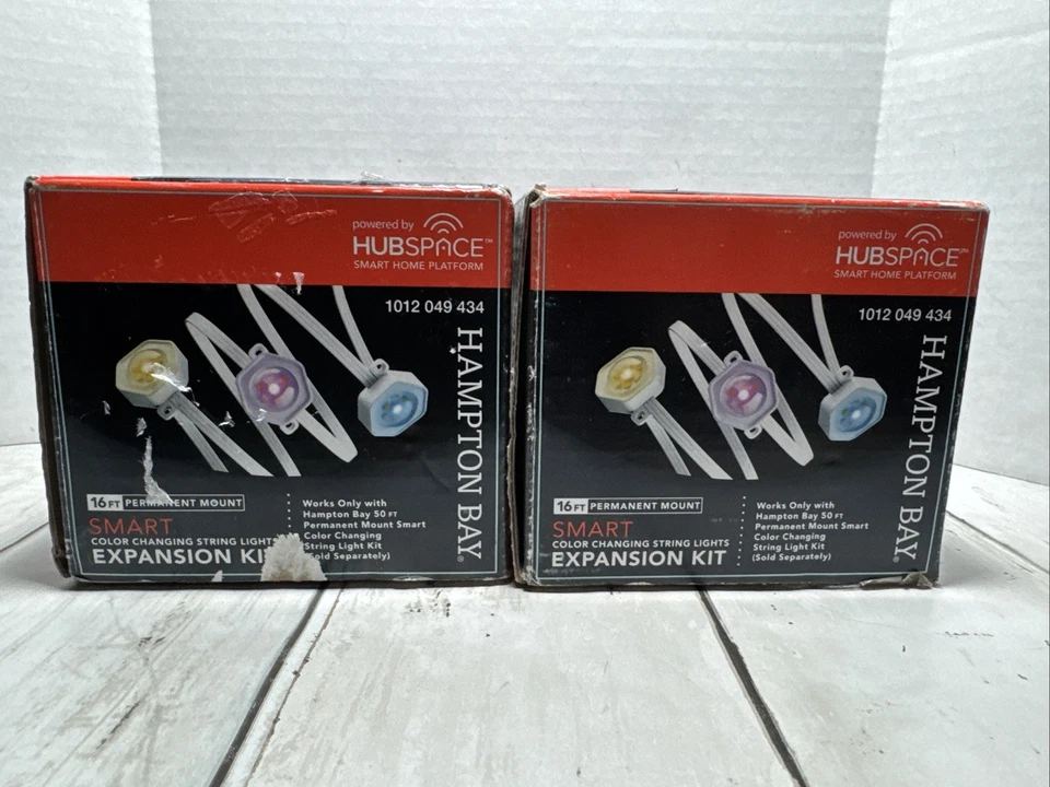 2-16ft Smart Color Changing String Lights Expansion Kit SQHDE03-5PSL Hampton Bay - Image 3 of 4