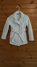 Jou Jou girls cream coat jacket medium polyester excellent condition