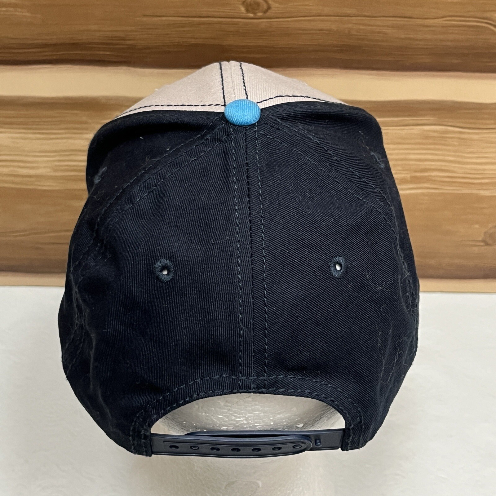 Bud Light Patch Hat Cap Strap Back Beige Blue Bee… - image 7