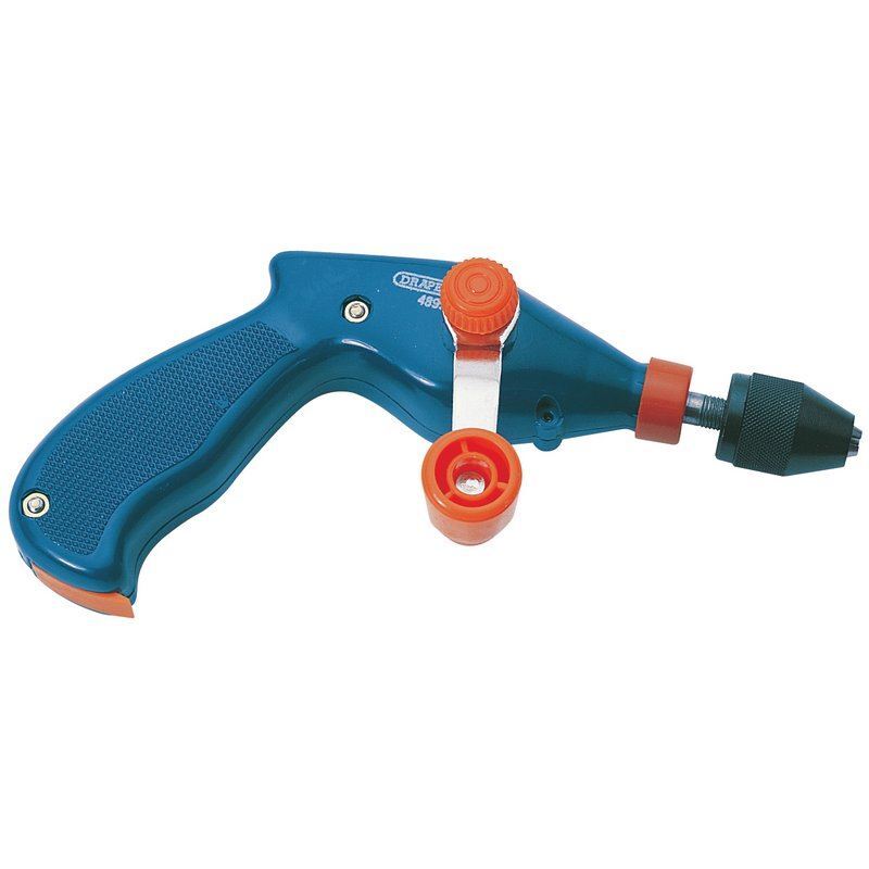 Draper 8mm or 3/8"" Chuck Pistol Grip Hand Drill 13841